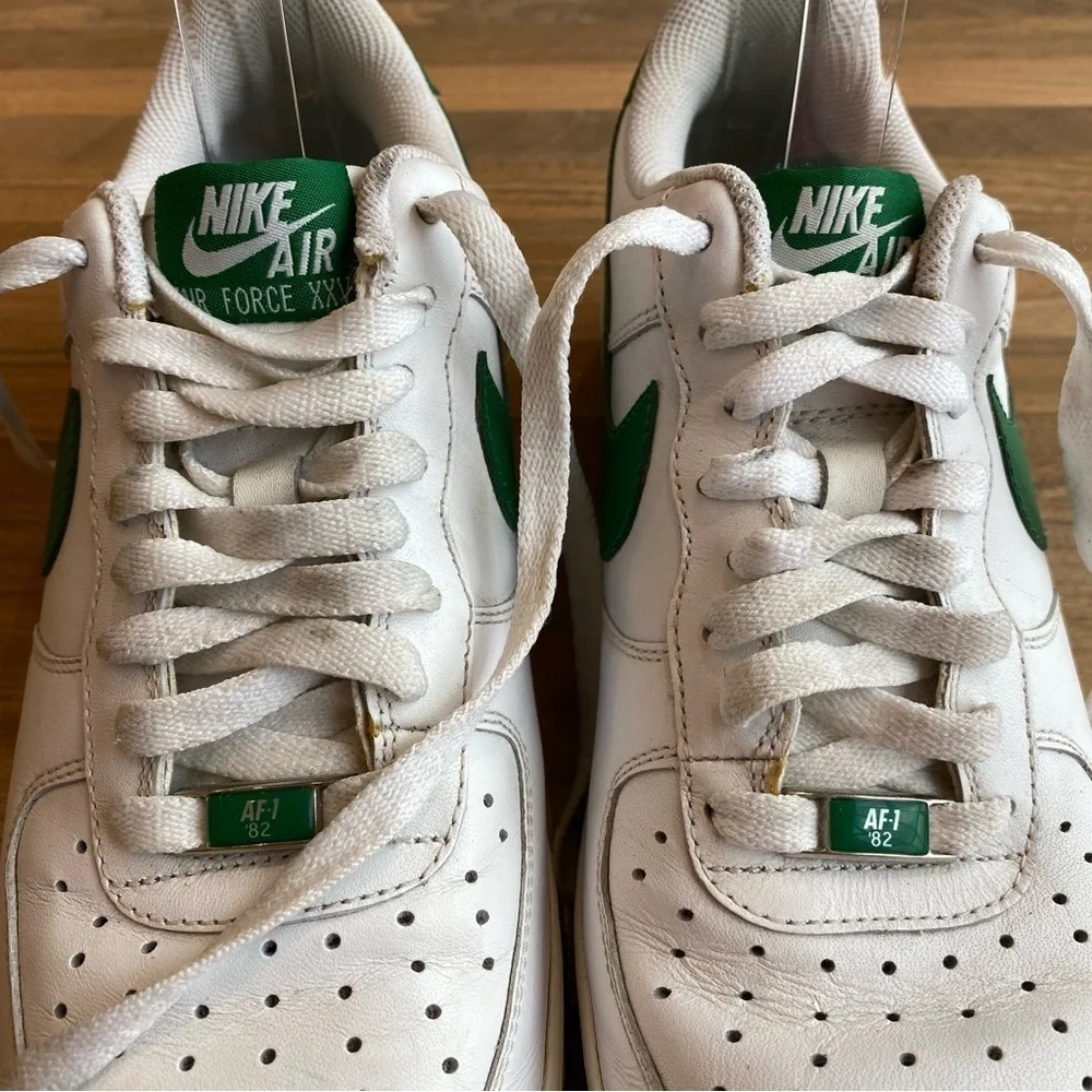 Nike Air Force XXV Men's 1 '07 Players Green on White, Size 8